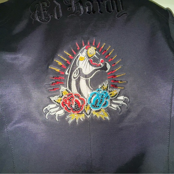 Ladies Ed Hardy Black Jacket - Picture 5 of 12
